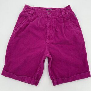 Vintage Esprit Corduroy Shorts Juniors 9" Inseam 90s Colorful‎ Bright Funky Bold